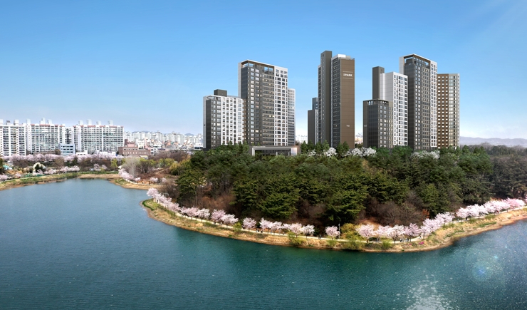 군산호수공원아이파크 투시도. [HDC현대산업개발 제공]