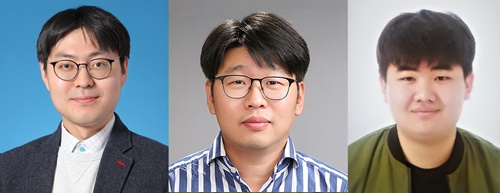 홍성민 교수, 최종현 교수, 한승철 대학원 석사과정생.