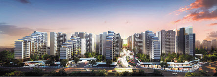 전주 하가구역 재개발 사업 투시도. [현대건설 제공]