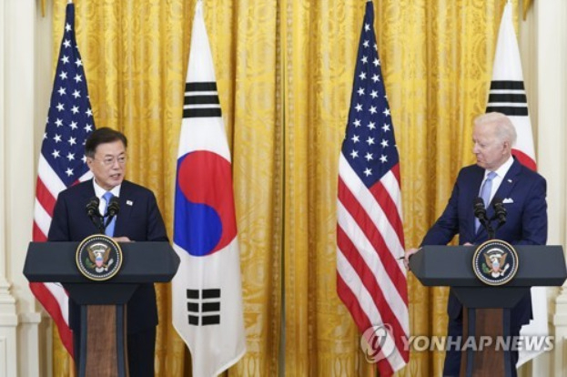 한미정상, 정상회담 후 공동기자회견 [출처: 연합]