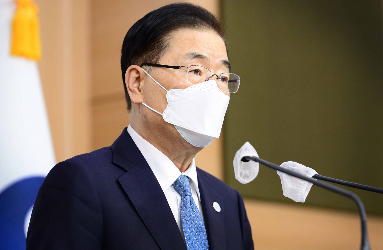 정의용 외교부 장관 [연합]