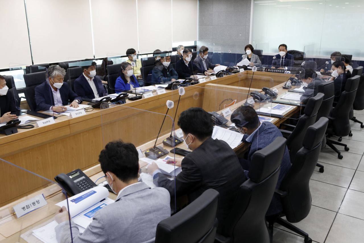 화성시 읍면동장 회의[화성시청 제공]