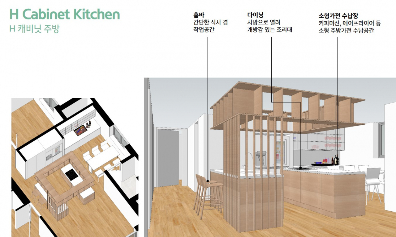 H캐비닛 주방 [현대건설 제공]