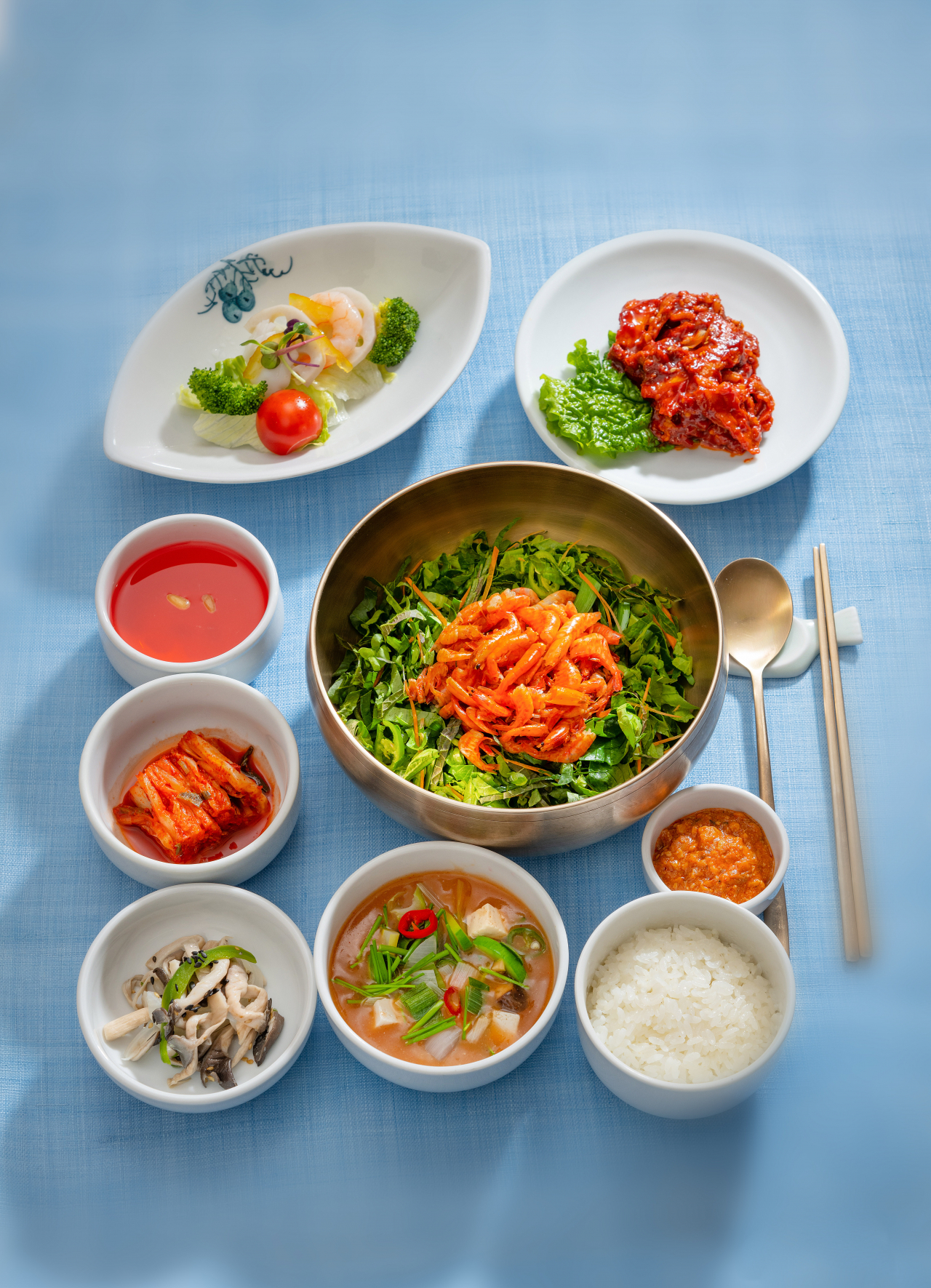 ‘보리새우비빔밥정식’[한국문화재재단]