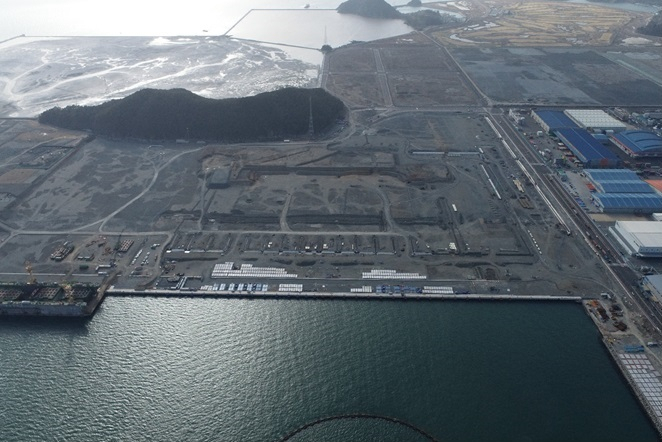 부산항 신항 서컨테이너부두 전경 [부산항만공사 제공]
