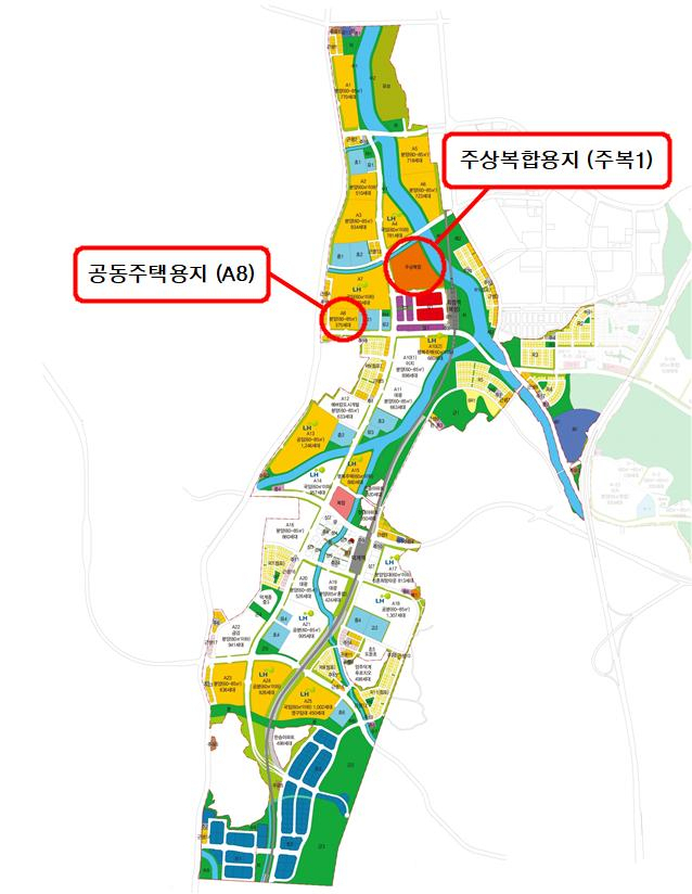 양주 회천 주상복합용지 및 공동주택용지 공급대상 위치도 [한국토지주택공사(LH) 제공]