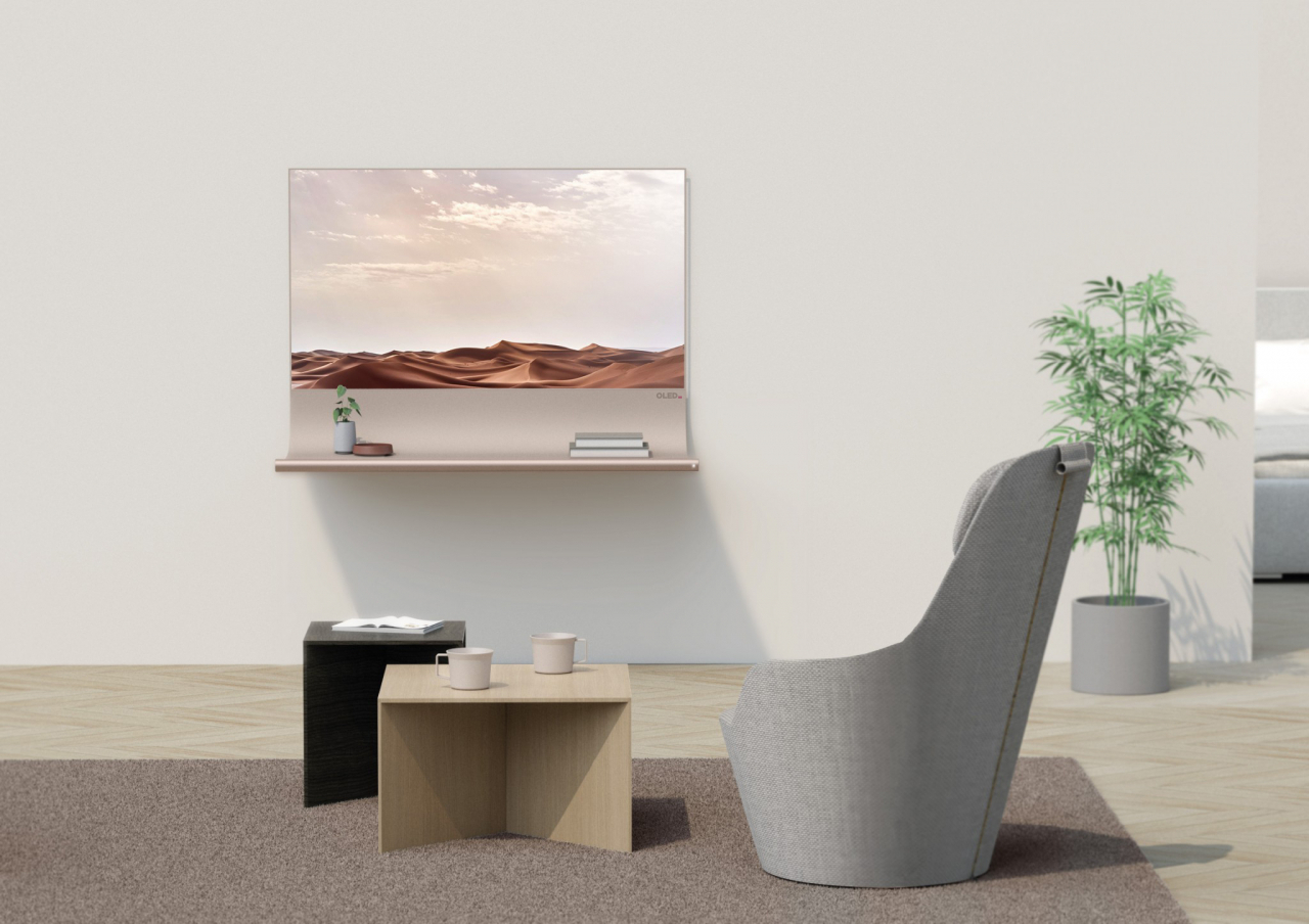LG디스플레이가 주최한 OLED 디자인공모전에서 1위를 차지한 작품명 'Scroll'. [LG디스플레이 제공]