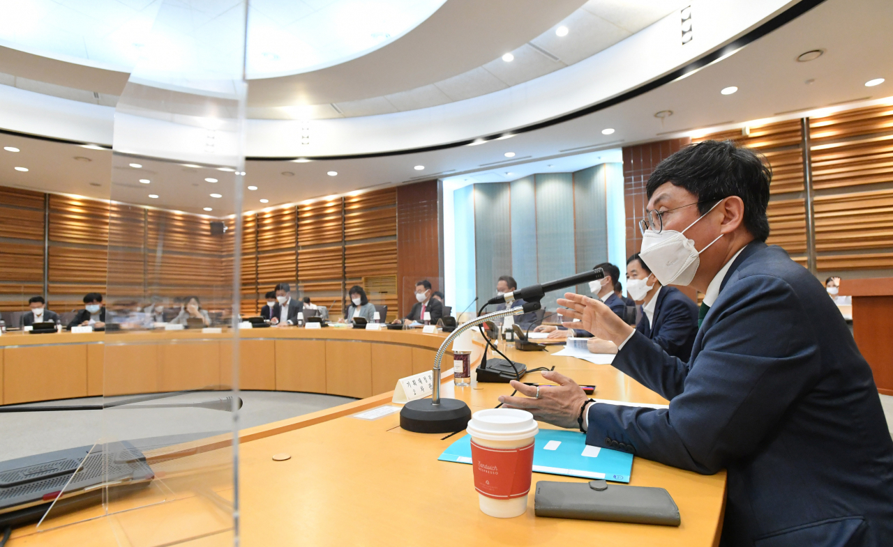안도걸 기획재정부 2차관이 2일 서울 서초구 서울 지방조달청 PPS홀에서 '제4회 재정운용전략위원회'를 주재하고 있다. [기획재정부 제공]