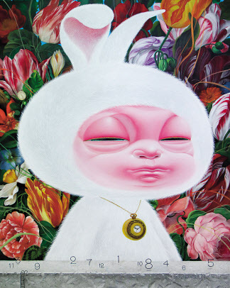 알베르 키위, 비상을 꿈꾸며, 91×91cm, oil pastel on paperboard