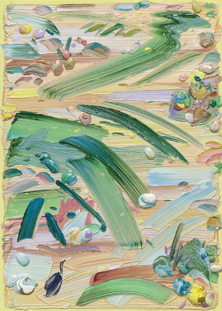 알베르 키위, 비상을 꿈꾸며, 91×91cm, oil pastel on paperboard