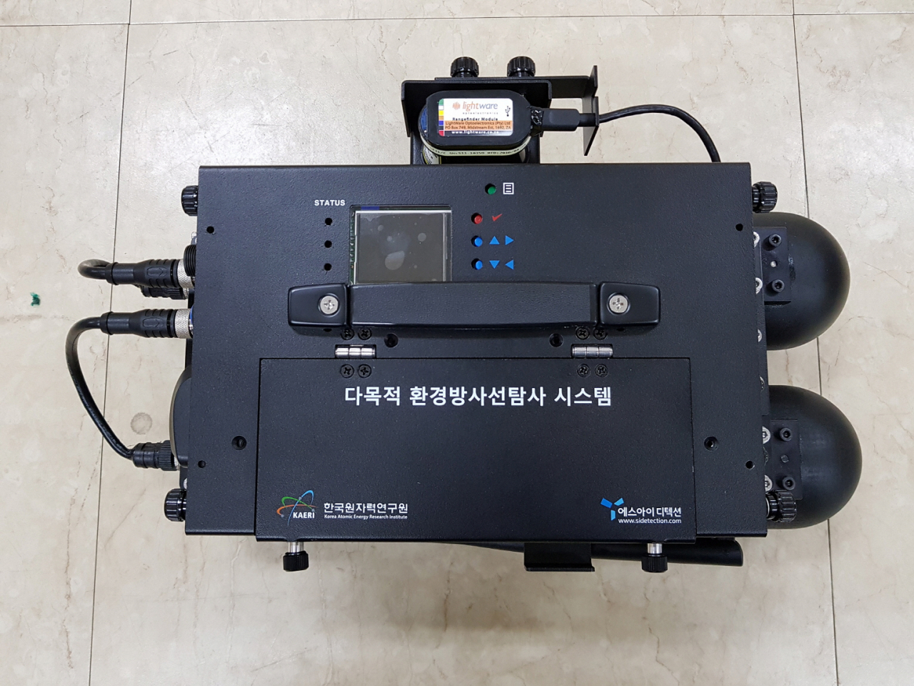 이동탐사형 방사능 다목적측정장비는 다양한 환경방사선측정 플랫폼에 장착 가능하다.[한국원자력연구원 제공]