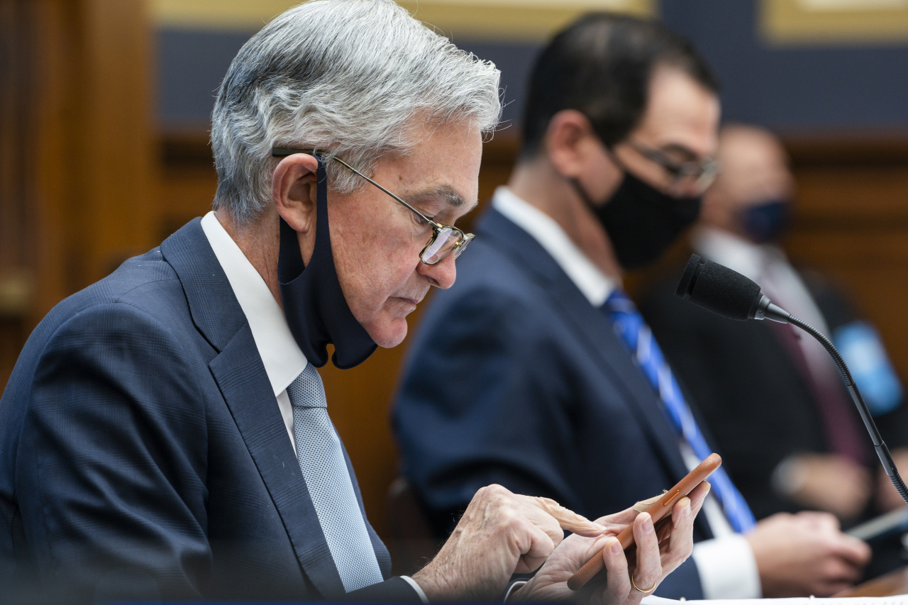 미국의 인플레이션 우려가 높아지는 가운데 오는 15~16일 열리는 연방공개시장위원회(FOMC)에서 테이퍼링이 논의될 것으로 예상됐다. 사진은 제롬 파월 미 연준의장.[AP]