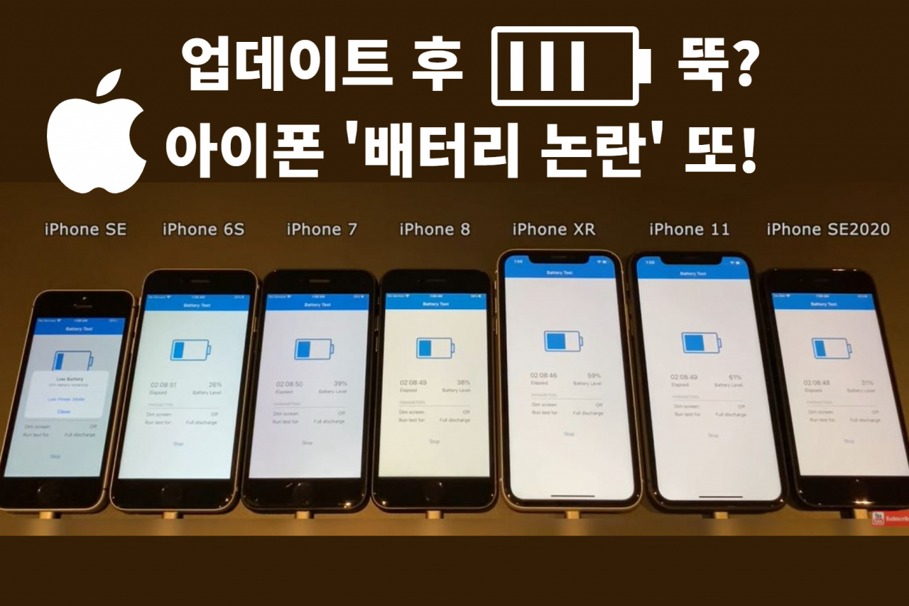 “업데이트 했더니 배터리 순삭” 아이폰 배터리 과소모 논란 [IT선빵!]
