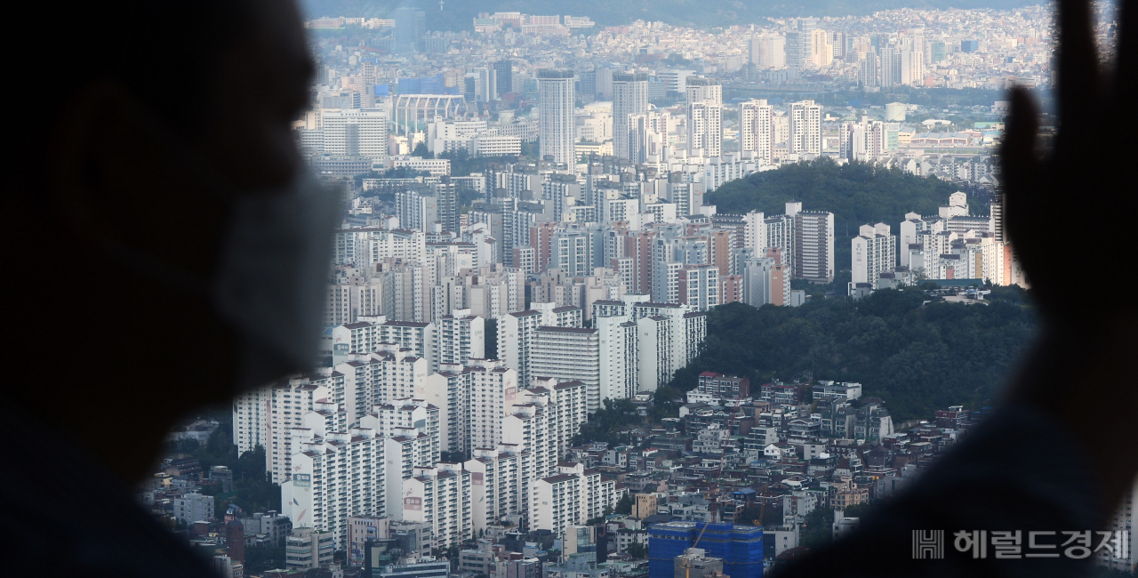 남산서울타워 전망대에서 바라본 서울시내. [헤럴드경제DB]