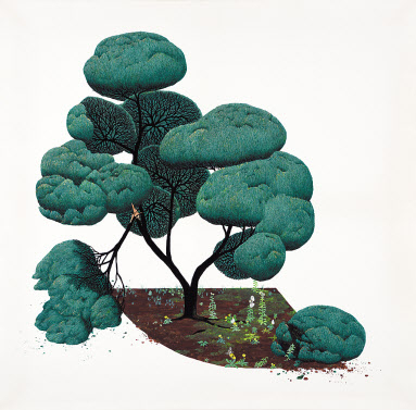문성식, Breeding Season, 97&times;95cm, 캔버스에 아크릴, 2009