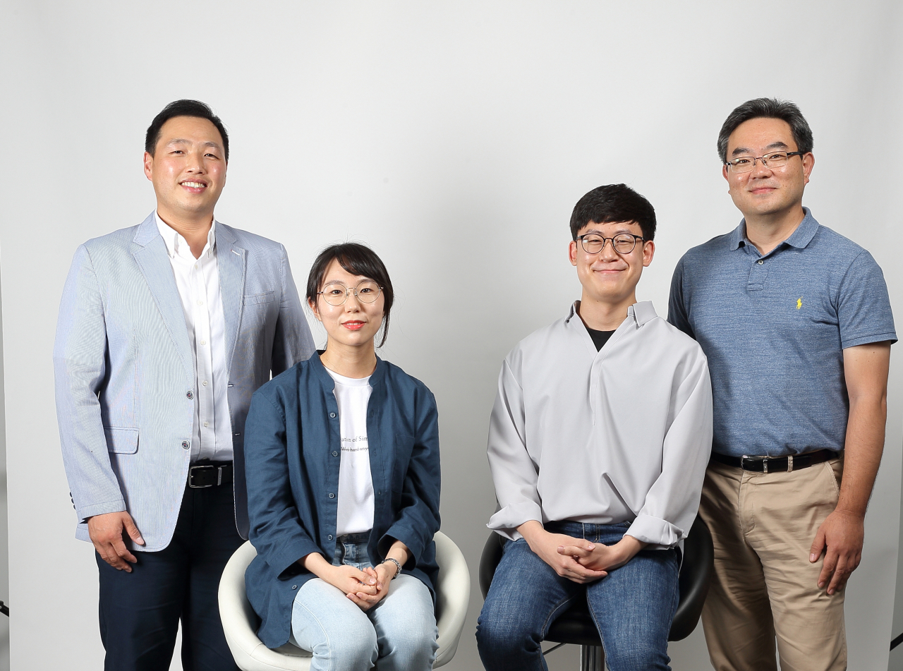 [연구진] 좌측부터 손재성 교수, 주혜진 연구원, 추승준 연구원, 채한기 교수