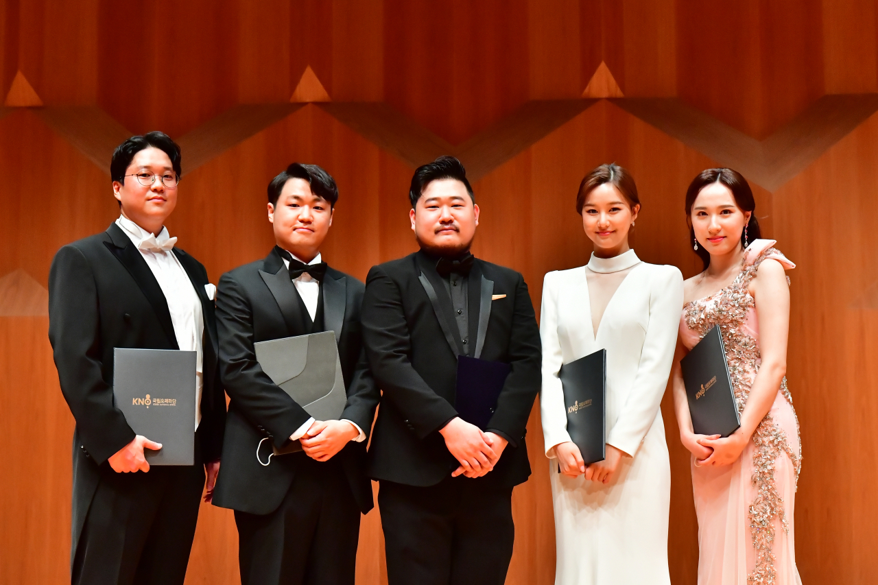 제20회 국립오페라단 성악콩쿠르 수상자들 [국립오페라단 제공]