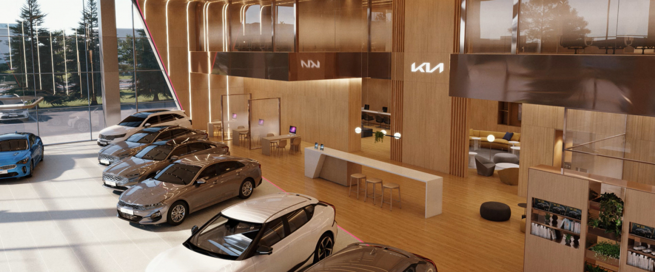 ‘기아 스토어(Kia Store)’의 매장 디자인 표준 이미지. [기아 제공]