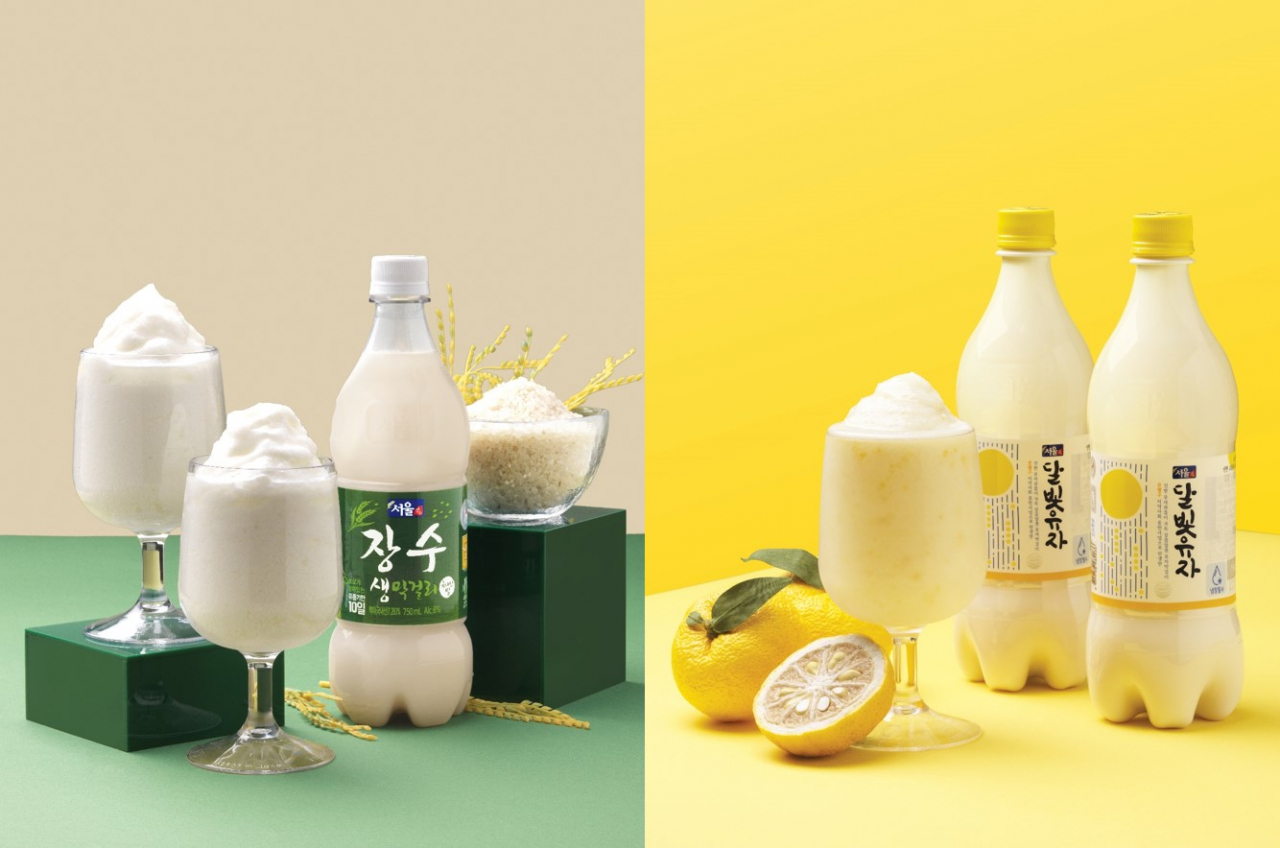 서울 장수막걸리에서 출시한 슬러시 막걸리. [서울장수 제공]