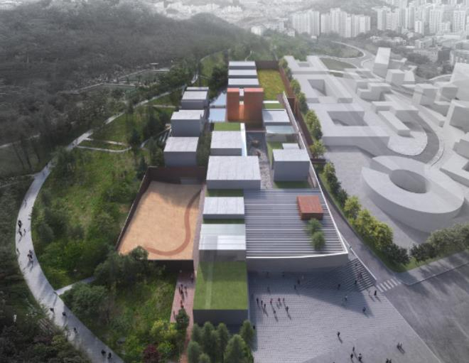 국립한국문학관 설계 당선작 ‘문학 빌리지’. 문체부 제공