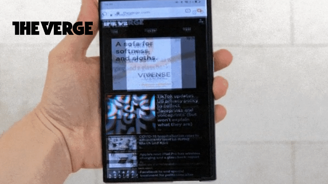 오포(OPPO)의 롤러블폰 시제품 오포X2021 [출처=더버지(The Verge)]