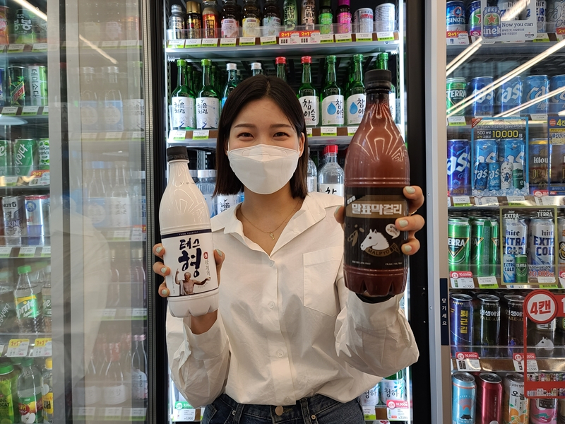 CU 막걸리 제품들 [BGF리테일 제공]