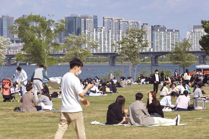 서울 여의도 한강공원. [연합뉴스]
