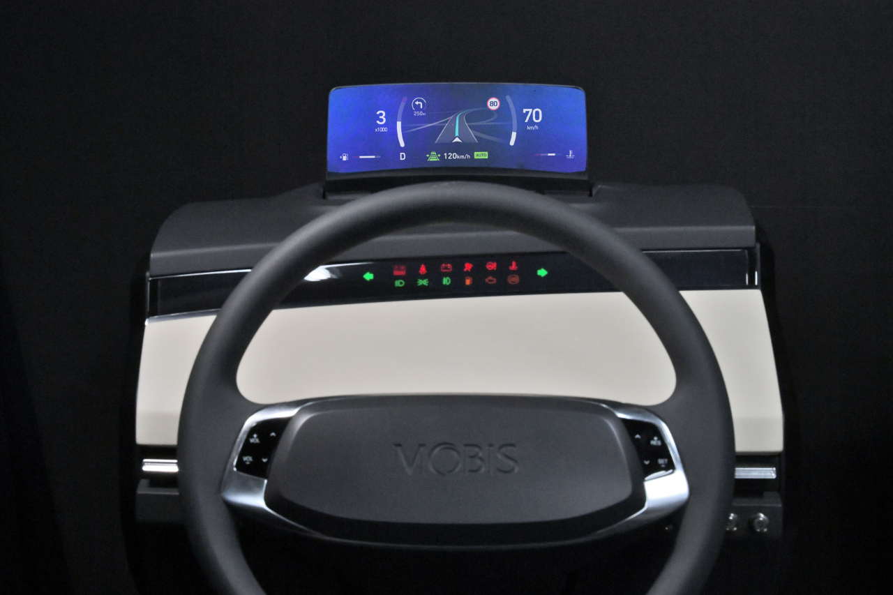클러스터리스 HUD. [현대모비스 제공]