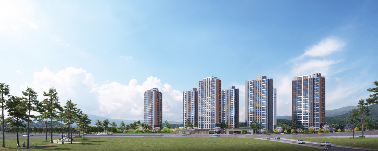 파주 운정신도시 제일풍경채 2차 그랑베뉴 투시도 [제일건설 제공]