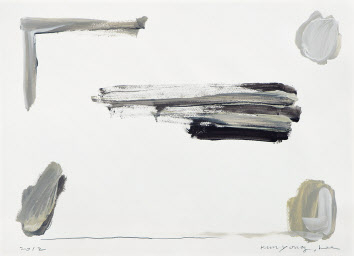 이건용, The Method of Drawing,종이에 아크릴, 39x54cm, 2012