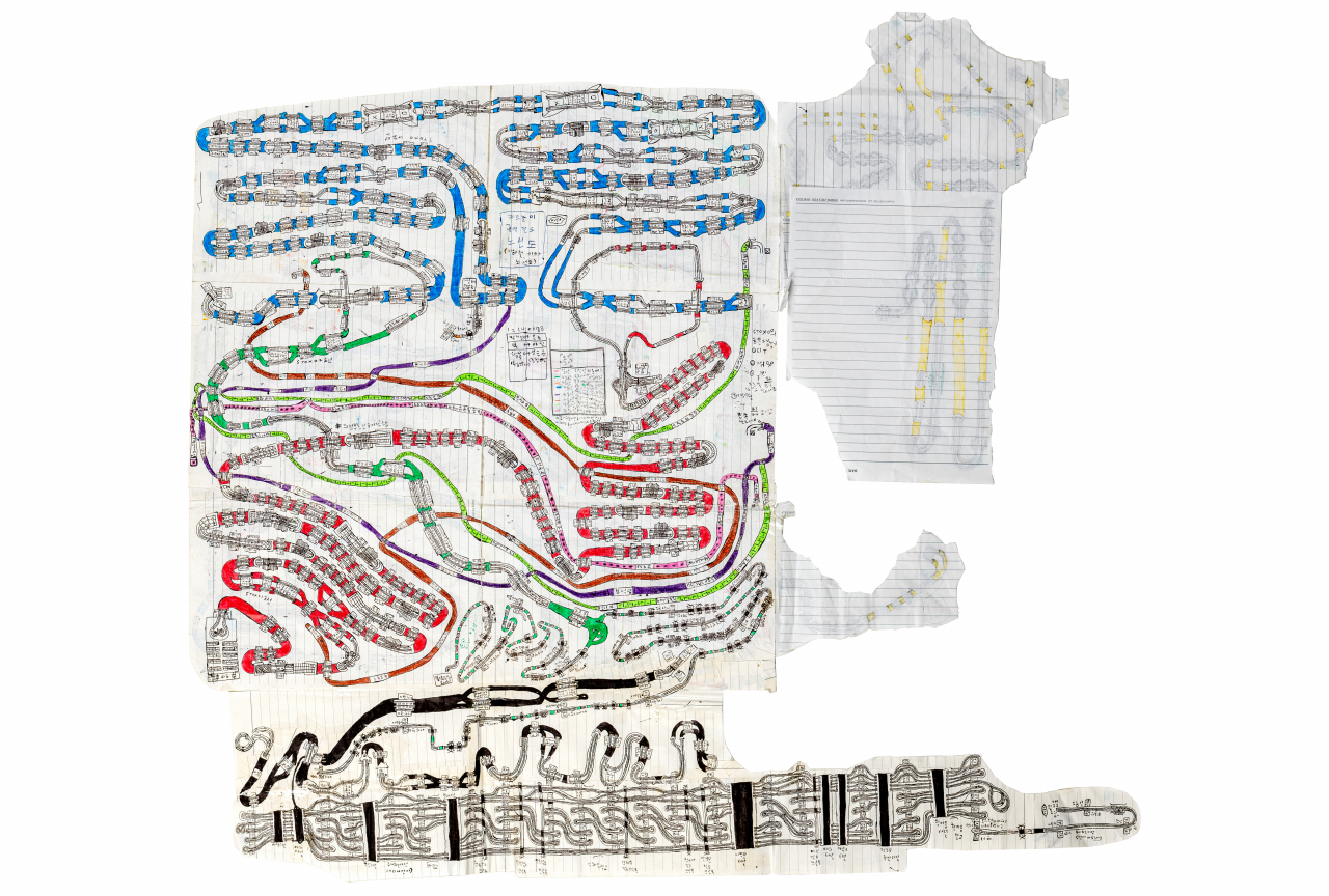 김동현, 랍국지하철, 2011, 종이에 펜, 색연필, 74x80cm [사진제공=서울시립미술관]