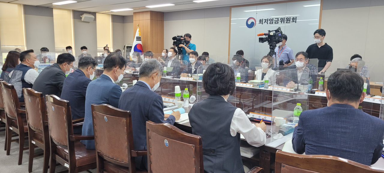 최저임금위원회 전원회의 모습 [헤럴드DB]