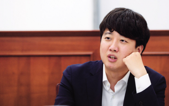 이준석 국민의힘 대표가 지난 29일 서울 여의도 국회에서 헤럴드경제와 인터뷰를 갖고 있다. 이상섭 기자