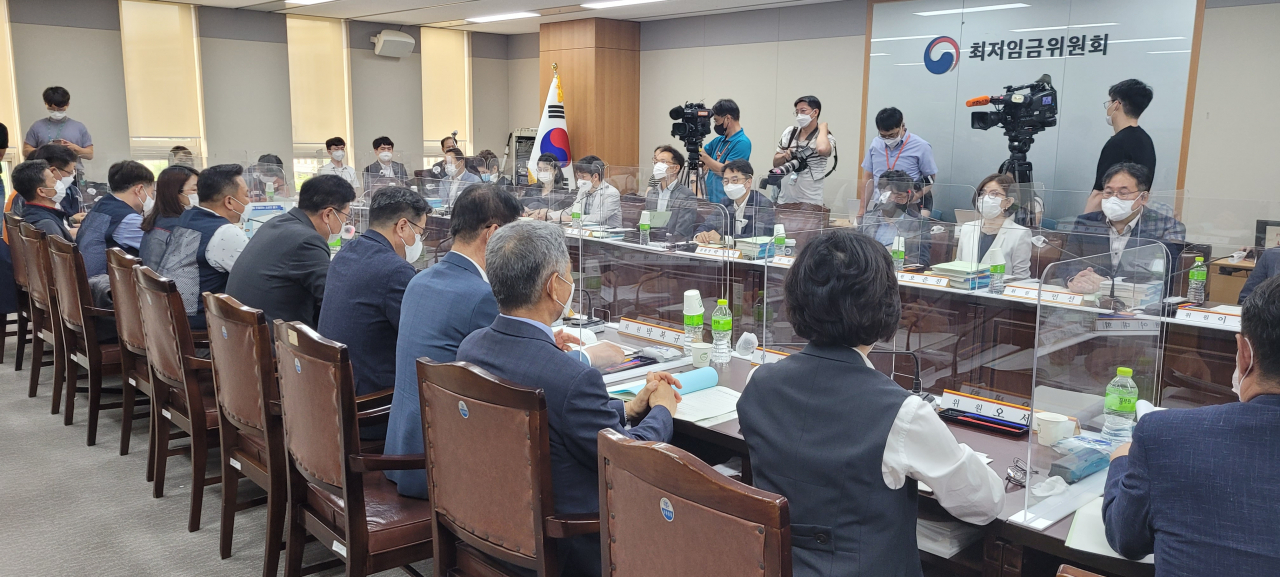 최저임금위원회 전원회의 모습 [헤럴드DB]