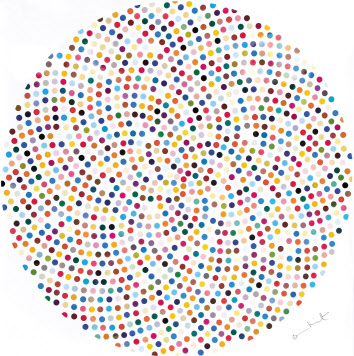 데미안 허스트, Valium, 아카이브 종이에 글로스 피니시 람다, 122x122cm(edition of 500)