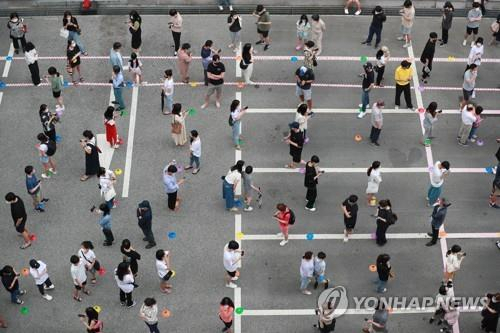 코로나19 검사 행렬