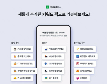 새로 도입되는 키워드 리뷰의 모습. [네이버 제공]