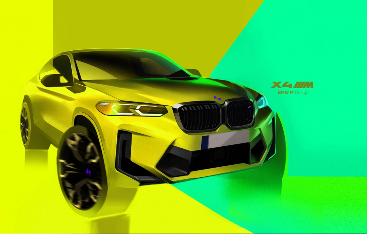 BMW X4 M 차량 랜더링 이미지.