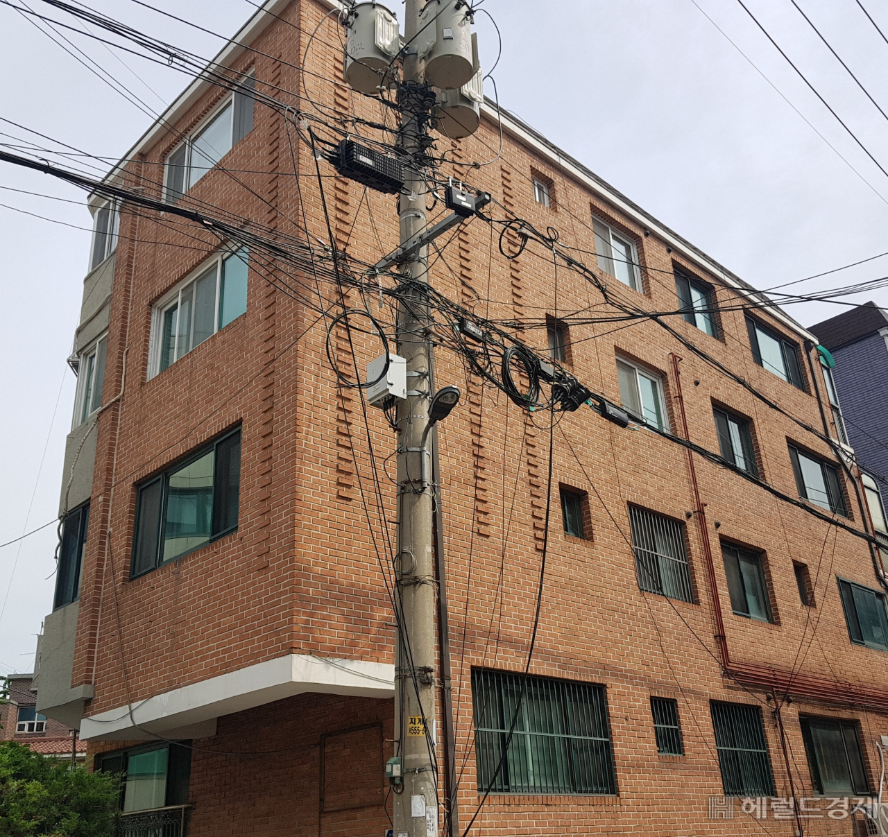 공중선 정비 전. [서초구 제공]