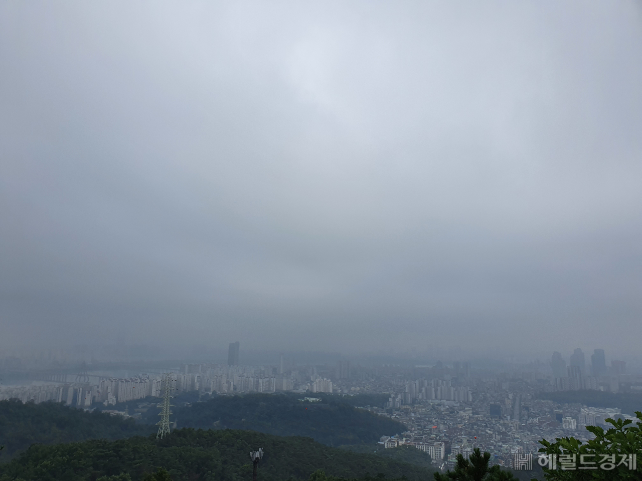 안개 낀 서울 시내. [헤럴드경제DB]