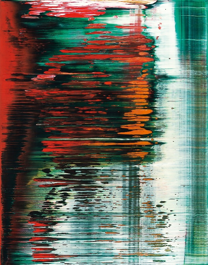 게르하르트트 리히터, 〈Fuji (839-61)〉, oil on Alu Dibond, 36&times;28.5cm, 14.2&times;11.2in, 1996