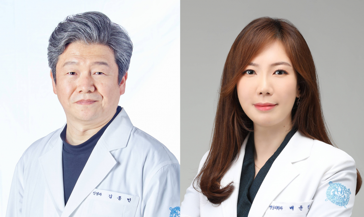 분당서울대병원 신경과 김종민(좌), 영상의학과 배윤정(우) 교수