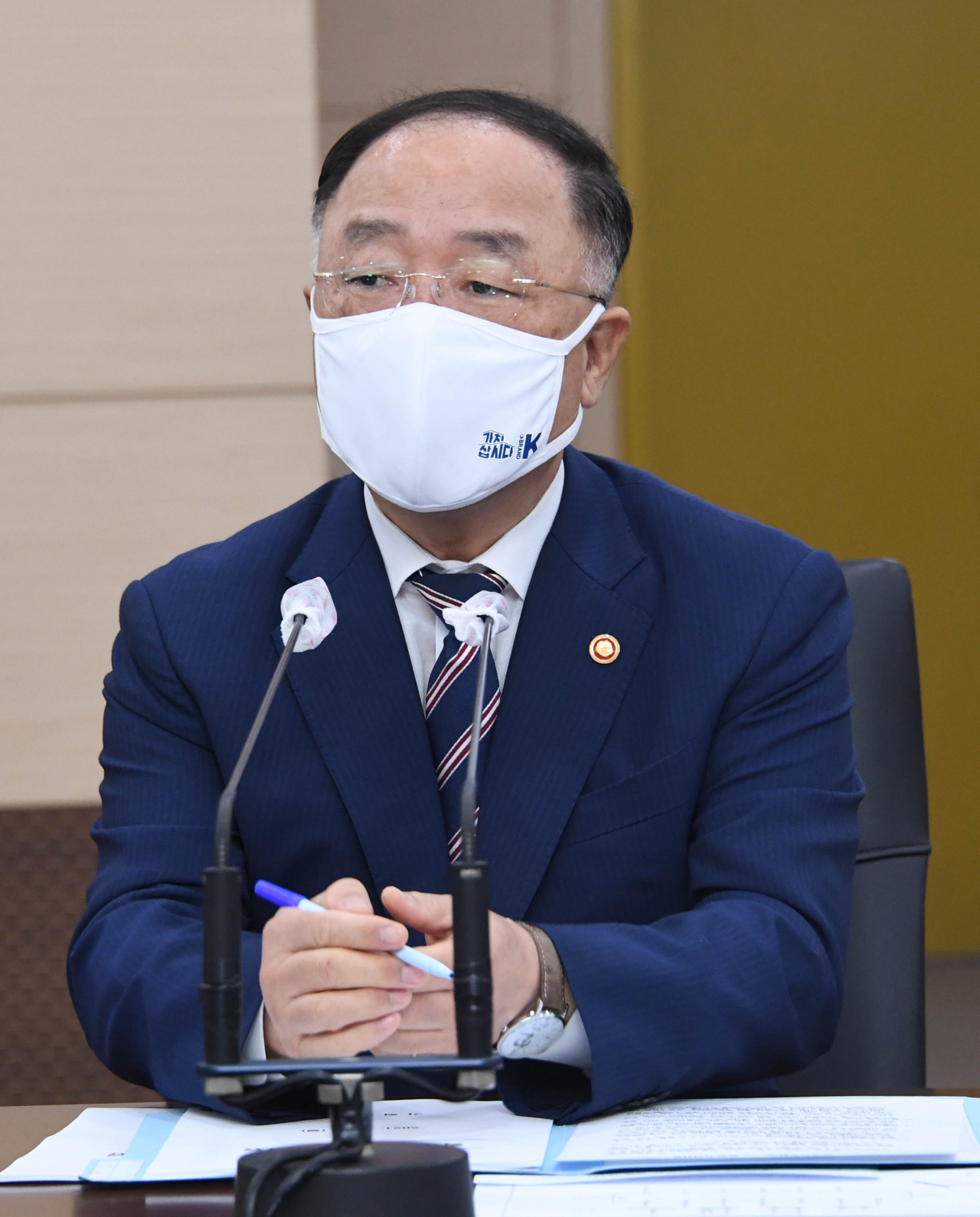 홍남기 경제부총리 겸 기획재정부 장관. [연합]