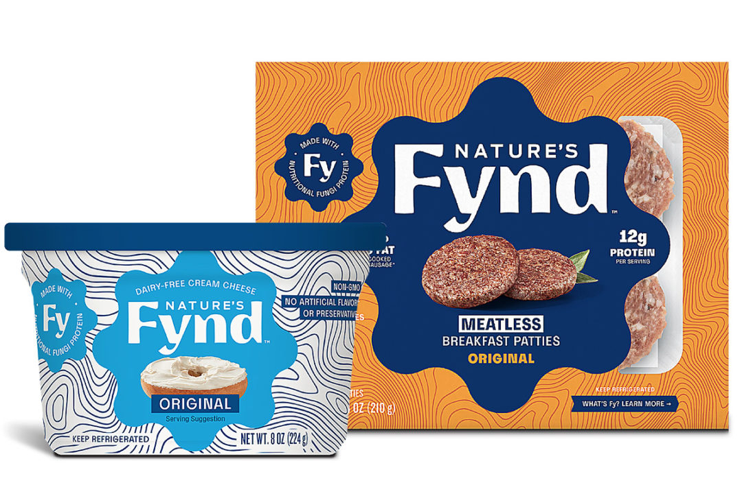 미국 대체육 스타트업 '네이처스파인드'(Nature’s Fynd)가 판매하는 크림 치즈와 버거 패티. [네이처스파인드 홈페이지]