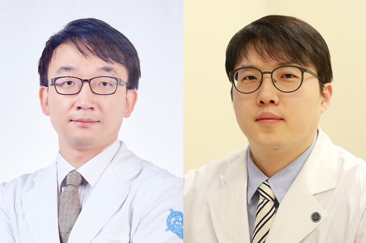 분당서울대병원 신경외과 정한길 교수(좌), 김택균 교수(우)