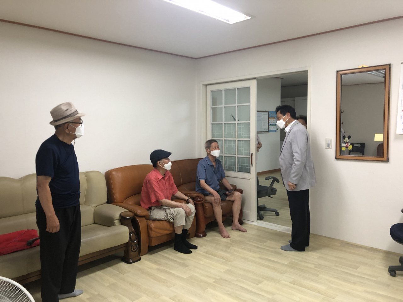 오후석 용인부시장 경로당 방문.[용인시 제공]