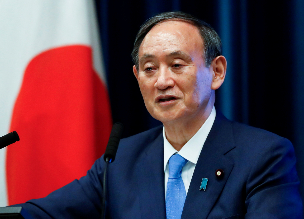 스가 요시히데(菅義偉) 일본 총리. [로이터]