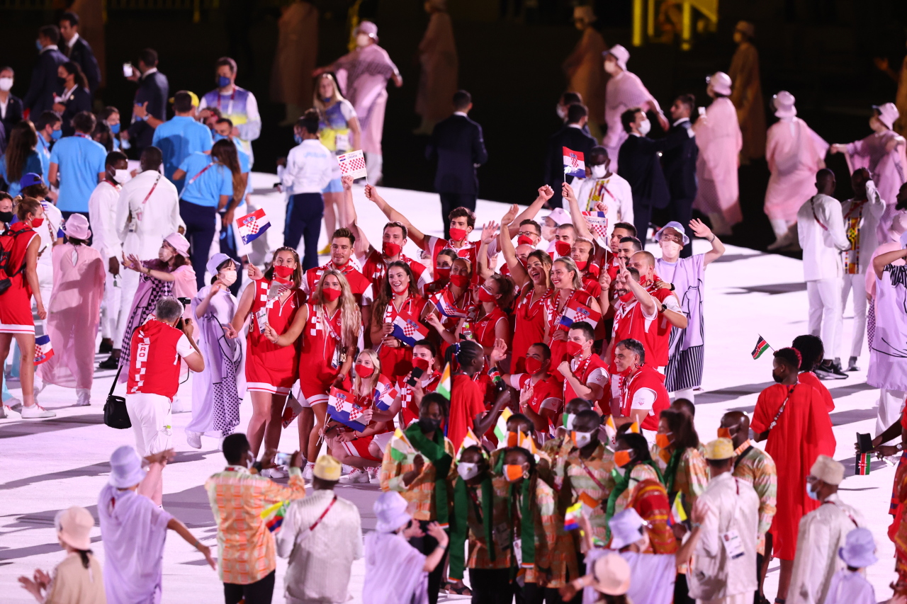 Croatian delegation. (Yonhap)
