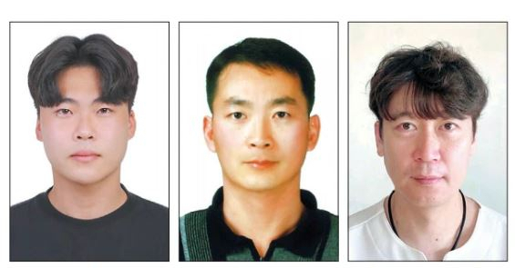 포스코청암재단은 위기의 이웃을 위해 몸을 던진 용감한 시민 3명을 ‘포스코히어로즈’로 선정했다. 왼쪽부터 전세호, 이동근, 김재관 씨.[포스코청암재단 제공]