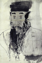‘황희’,1988, 종이에 수묵 채색, 135x100㎝